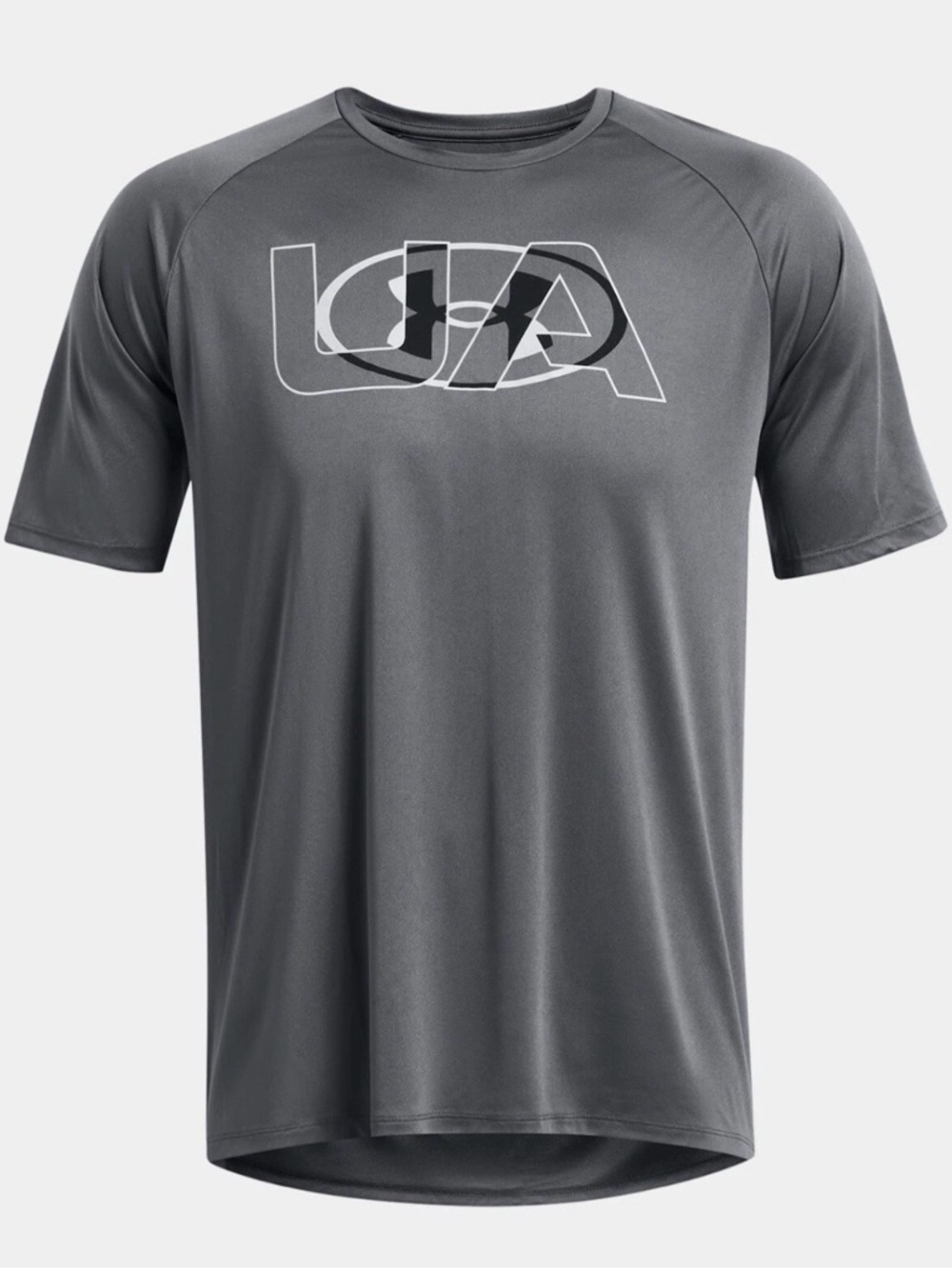 Under Armour Men's UA Velocity 2.0 Short Sleeve T-Shirt - Gray, size XL